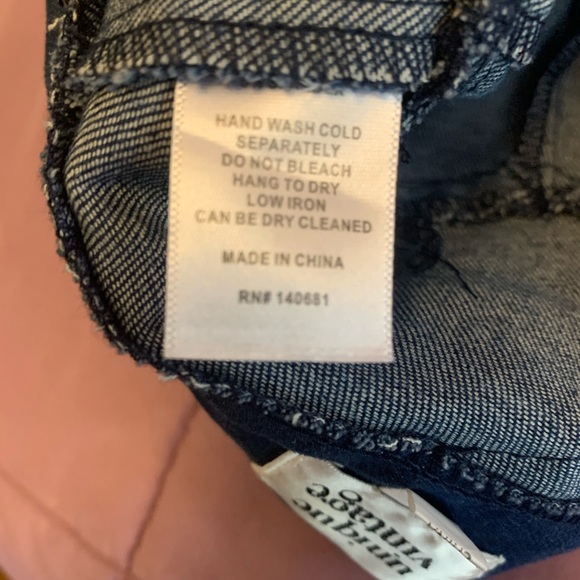 NWT Unique Vintage Denim Wiggle Skirt Horse embroidery Medium. Hard to Find - Picture 9 of 10